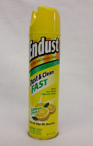 1 Endust Dusting & Cleaning Fast Spray LEMON ZEST Spray On, Whipe Off & Go 10 oz