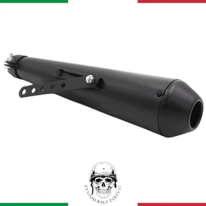 🇮🇹Marmitta MEGATON Universale Moto Cafe Racer Scrambler Terminale di Scarico - Zdjęcie 1 z 5