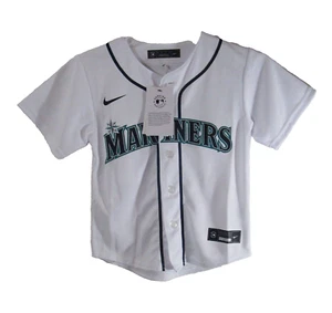 NWT Nike Seattle Mariners Jarrod Kelenic #10 Big Kids Home Jersey M (5/6) White - Picture 1 of 2