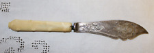 Civil War Era Antique Etched Ornate Blade Butter Spreader Knife