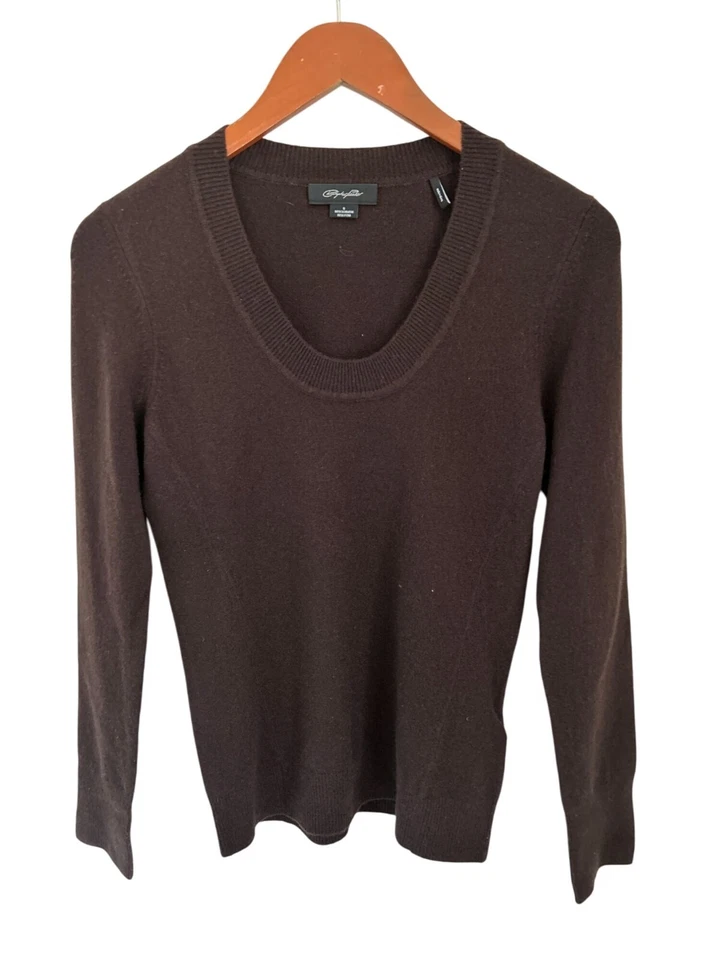 Christopher Fischer 100 Cashmere Sweater Crewneck Brown Size Small - Image 1 of 4