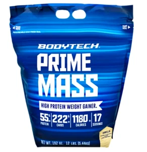 Prime Mass - High Protein Weight Gainer Powder - Vanilla (12 lbs./17 Servings) - Picture 1 of 6