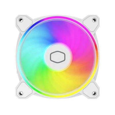 Cooler Master MasterFan MF120 Halo² White Fan, Duo-Ring ARGB Gen 2 LED Rings - Image 1 of 4