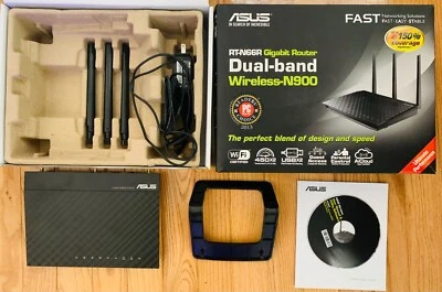 ASUS RT-N66R 900 Mbps 4 Ports Wireless Gigabit Router - Vey GOOD CONDITION ! - Image 1 of 4