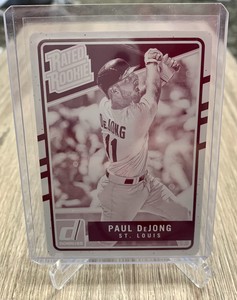 2017 Donruss Baseball PAUL DEJONG Rated Rookie Printing Plate (Magenta) #’d 1/1