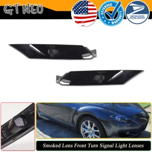 FITS GENUINE MAZDA RX-8 SMOKED CORNER SIDE MARKERS INDICATOR LIGHTS LEFT + RIGHT - Picture 1 of 8