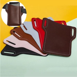 Pouch Case Loop Waist Holster Cell Phone Belt Leather Wallet Pack Bag Cover - Picture 1 of 22