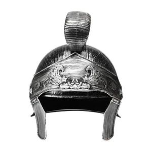 Mens Armour Gift Helmet Stage Headwear Horn Warrior Durable Knight Roman Decor - Picture 1 of 27