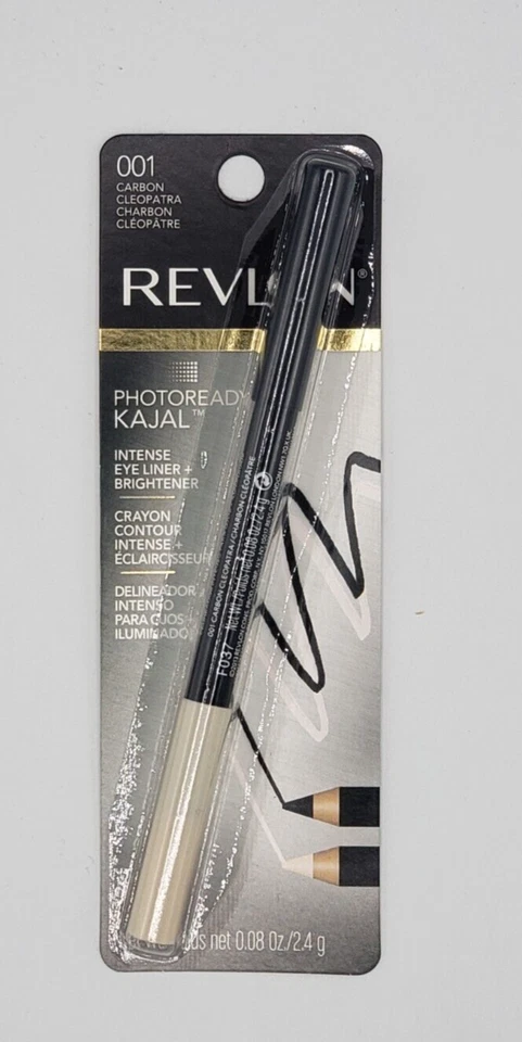 NEW Revlon PhotoReady Kajal Intense Eyeliner & Brightener 001 CARBON CLEOPATRA - Image 1 of 1