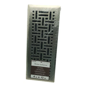 Registro da Pavimento Accord Select Collezione Vimini 4" x 12" Nichel Satinato. 0007089 - Foto 1 di 5