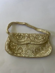 Vintage 1940s Miranda Made In Japan Clutch Purse Handbag Bag Formal Wedding - Picture 1 of 8