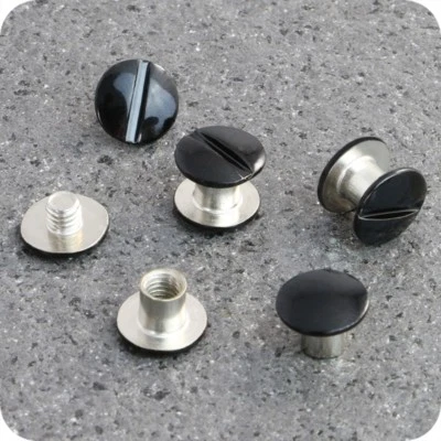 10 Calidad Gürtelschrauben Negro Buchschraube 8MM Alto Remaches de Tornillos - Imagen 1 de 2