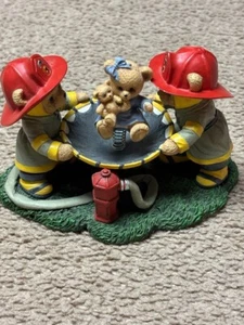 Hamilton Collection Spring into Action Teddy Bear Brigade Figurine - Picture 1 of 3