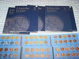 1941-1974 WHEAT & MEMORIAL CENTS in WHITMAN FOLDER with 1960 P+D Small dates - Picture 1 of 10