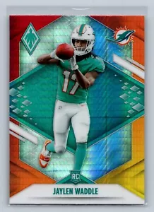Jaylen Waddle 2021 Panini Phoenix RC #106 Fire Burst Miami Dolphins - Imagen 1 de 2