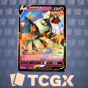 Pokemon - Golurk V - 070/203 - SWSH07: Evolving Skies - Holo - Ultra Rare NM - Picture 1 of 1
