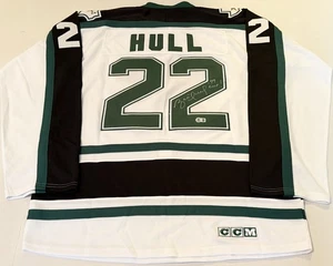 Brett Hull signed Dallas Stars jersey + 99 Cup Inscription Beckett Witnessed COA - Picture 1 of 4