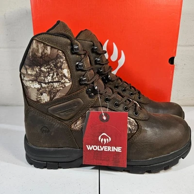 Men's Wolverine Manistee Hunting Boots Size 10.5 M W200081 Brown/Camo - Image 1 of 4
