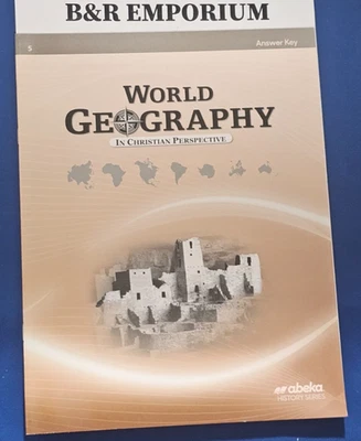 Abeka 9th Grade World Geography In Christian Perspective Answer Key/Map Studies - Image 1 of 4