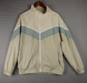 Original Use Jacke Retro Light Windbreaker Trainingsjacke weiß blau Größe M - Bild 1 von 13