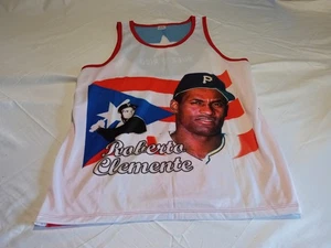Jersey Roberto Clements Puerto Rica Rojo Blanco Y Azul Talla Mediana - Imagen 1 de 5