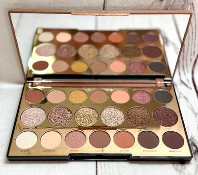 Brand New ~ Makeup Revolution Precious Stone Rose Quartz 18 Eyeshadow Palette - Image 1 of 3