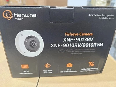 Hanwha Vision XNF-9013RV 12MP Fisheye "AI" Night Vision Camera - Image 1 of 4