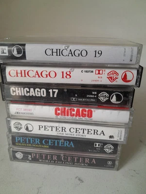 Vintage 7 Pc Chicago & Peter Cetera Cassette Lot 17, 18, 19 Solitude/Solitaire - Image 1 of 3