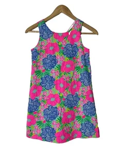 Tommy Bahama Hawaiian Floral Sundress Size 10 Girls Shift Party Colorful Preppy - Picture 1 of 8