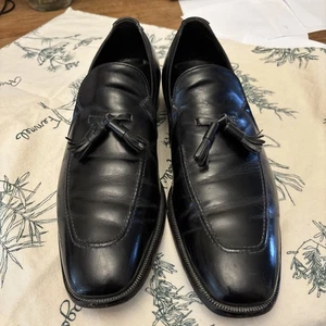 Johnston Murphy aristokratische Quasten-Loafer 13 A schwarz gebraucht, in einwandfreiem Zustand - Bild 1 von 9