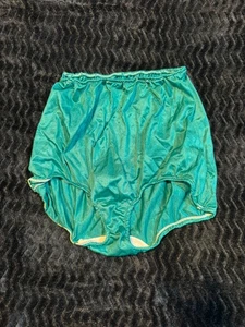 NWOT TRUE VINTAGE BEAUNIT MILLS 100% NYLON 70s PANTIES SATIN BRIEF L - Picture 1 of 7