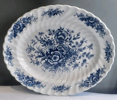 Vintage Beacon Hill Blue & White Serving Platter Hostess Tableware 33.5cm x 28cm - Image 1 of 4