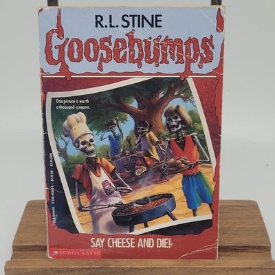 Actual #1 First Print RL Stine Goosebumps #4 Say Cheese and Die Unnumbered  - Image 1 of 4