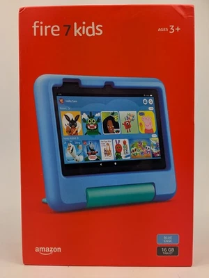 Amazon Fire 7 Kids Tablet 16GB Blue Ages 3+ Brand New Sealed - Image 1 of 2