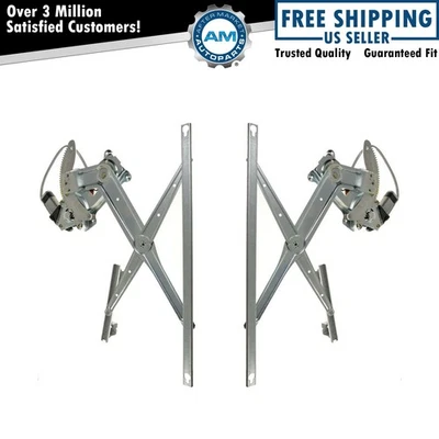 Juego de pares de reguladores de ventana eléctrica con motor delantero diestro y derecho para camioneta Ram Foto 1 de 4