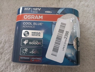 Osram Cool Blue Advance H7 Headlight Bulbs - Image 1 of 4
