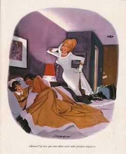 Publicité ancienne humour 1974 contemplation issue de magazine - Picture 1 of 1