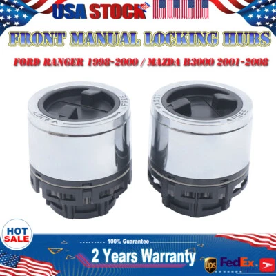New Manual Locking Hubs For Ford Ranger 1998-2000 for Mazda Pickup 2001-2008 4x4 - Image 1 of 4