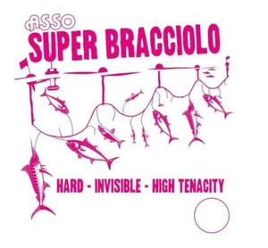 MONOFILO PESCA ASSO SUPER BRACCIOLO FILO PALAMTIO COFFA PALANGARO CONZO PINK MAR - Foto 1 di 3