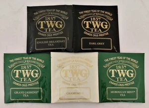 86 x TWG Tea Bags (English Breakfast, Earl Grey, Grand Jasmine, Chamomile, Mint) - Picture 1 of 1