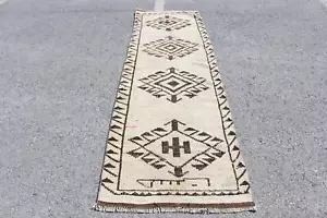 Moroccan Rug, Vintage Rug, Oriental Rug, Turkish Rug, 2.9x9.6 ft Runner Rug - Picture 1 of 6