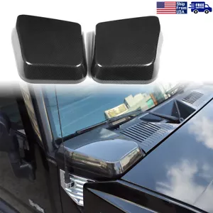 Carbon Fiber Front Hood Side Air Intake Vents Cover Trim For HUMMER 2003-09 H2 - Picture 1 of 11