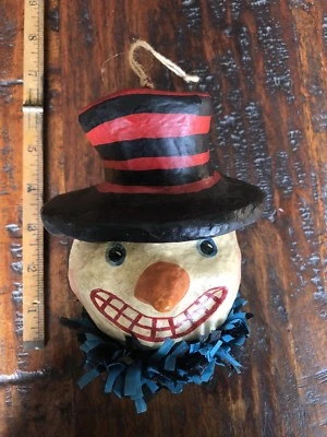 Bethany Lowe Vintage Papel Maché 6" Joly Muñeco de Nieve Adorno: Navidad, Decoración Foto 1 de 4