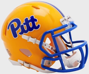 Auténtico mini casco de fútbol americano PITTSBURGH PANTHERS NCAA Riddell SPEED - Imagen 1 de 1