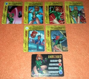 Marvel OVERPOWER Fairchild Image SET character 6 sp Impenetrable Super Smarts VR - Picture 1 of 8
