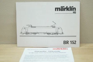 Märklin 34350/37352 E Altre Istruzioni Operative Descrizione Per E-Lok BR 152 - Imagen 1 de 4