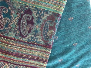SPLENDIDA Sciarpa/Scialle/Involucro Pashmina Turchese 56” X 72” NUOVO - Foto 1 di 4