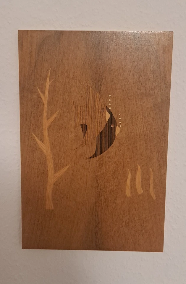 Bild Midcentury 🐟 Fische 🐟 Intarsien Holz DDR 1960er - Bild 1 von 1