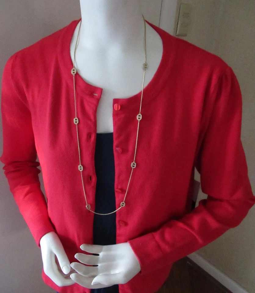 Michael Kors Goldtone Crystal Maritime Link Station Necklace MKJ3990710