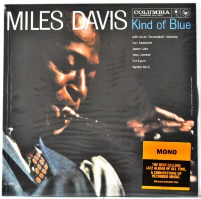 COLUMBIA CL 1345 MONO USA REISSUE MILES DAVIS "Kind of Blue" 180g  33rpm SEALED - Image 1 of 2